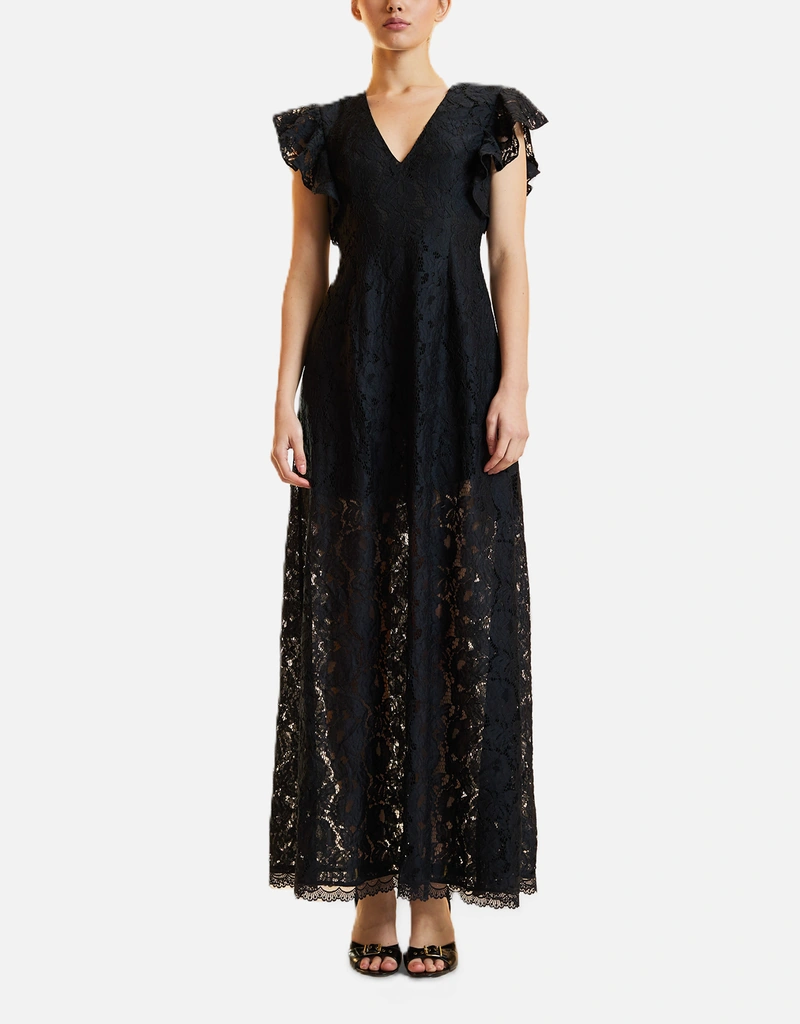 Verona Lace Dress / Black / 10 / Cynthia Rowley