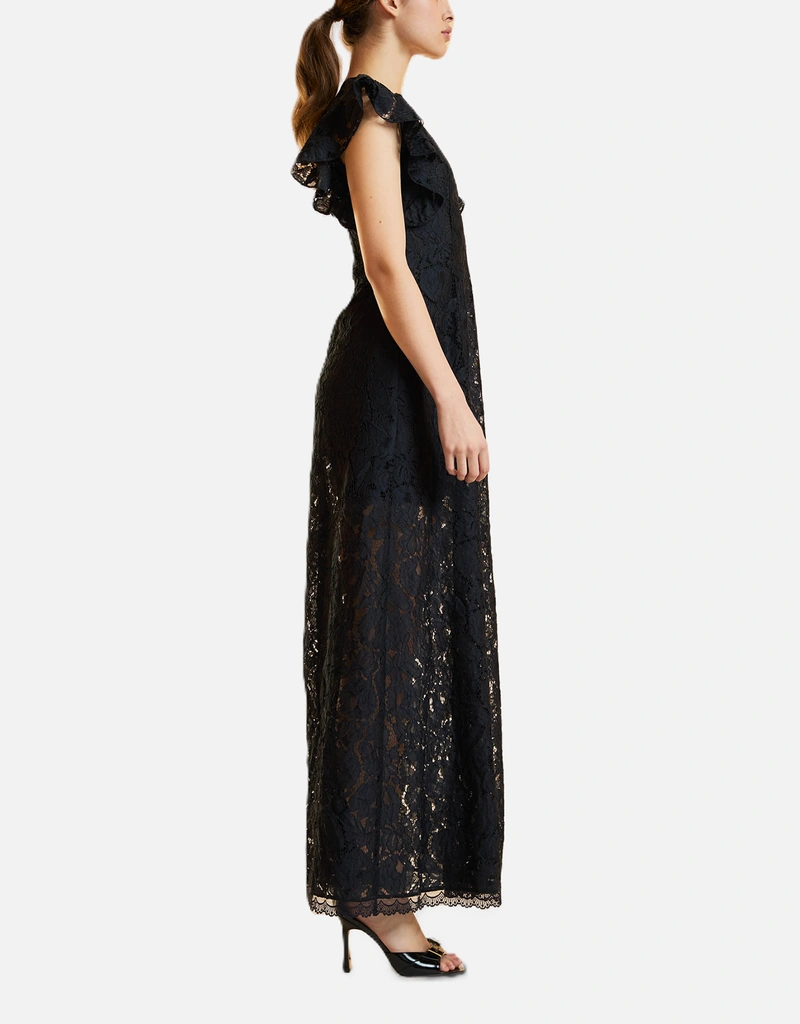 fitted lace wedding dress Amazon.com: The Drop Cynthia Rowley x Women's Black Off Shoulder Mesh Mini  Dress, 3X, Plus Size : Clothing, Shoes & Jewelry main image 1