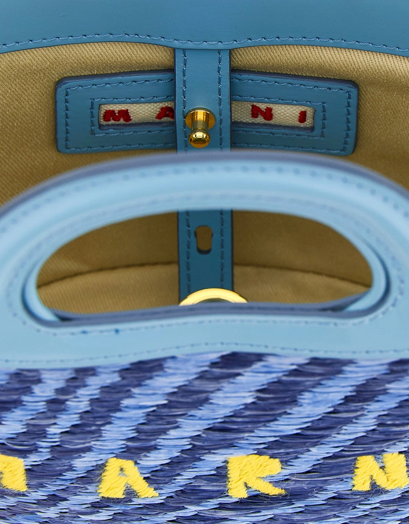 新品タグ付きMARNI ターコイズブルー MARNI（マルニ） バッグ ジャージーハンドル バスケット JERSEY HANDLE