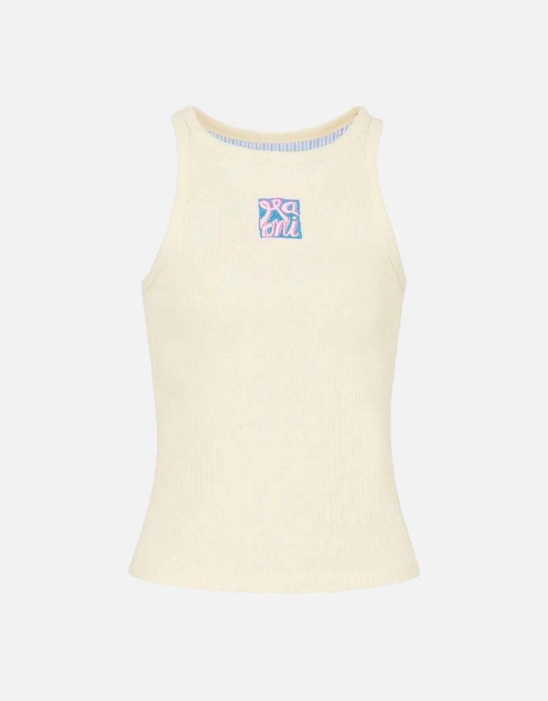 Marni リブコットンタンクトップ (すべての新品) IFCHIC.COM