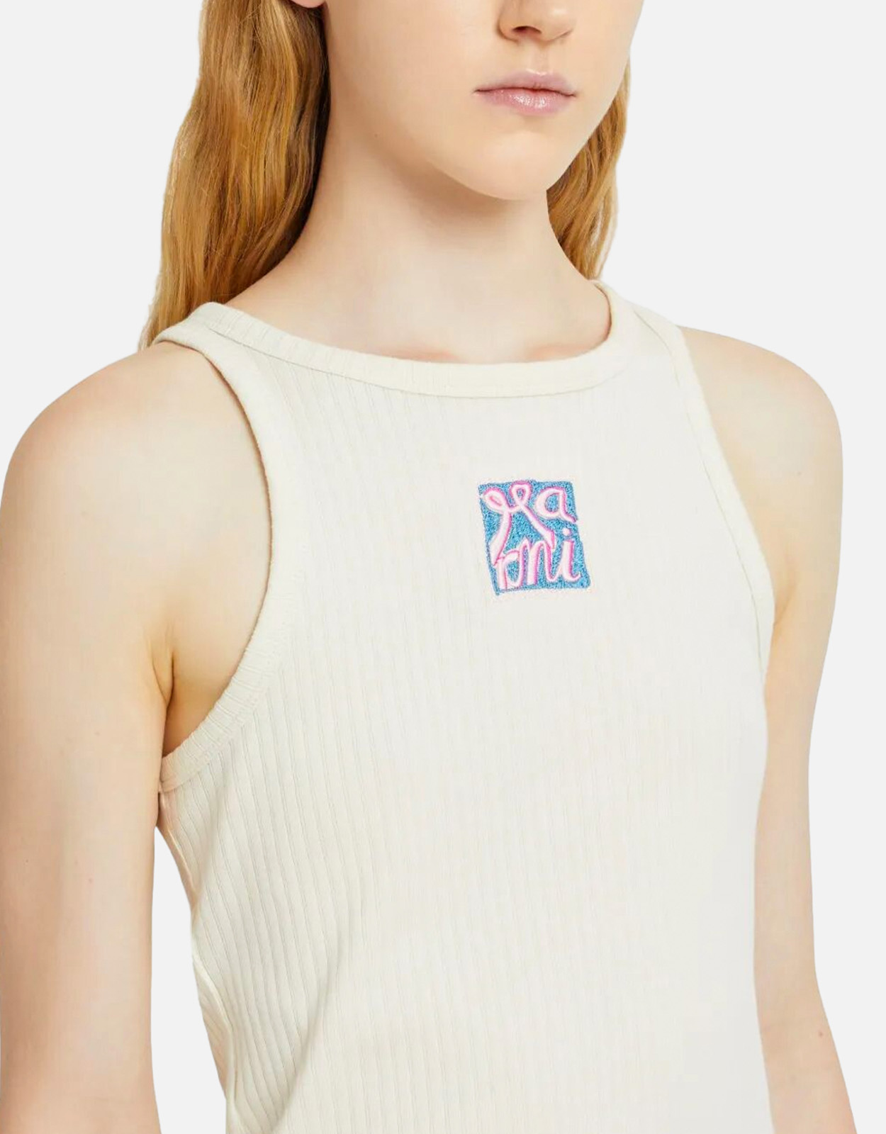 Marni リブコットンタンクトップ (すべての新品) IFCHIC.COM