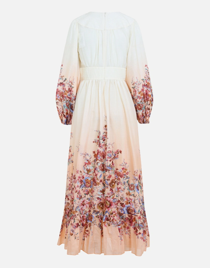 zimmermann white floral dress Acacia Lace Trim Mini | | Size 2 brunch dates Zimmermann Floral-Appliqud Silk and Linen-Blend