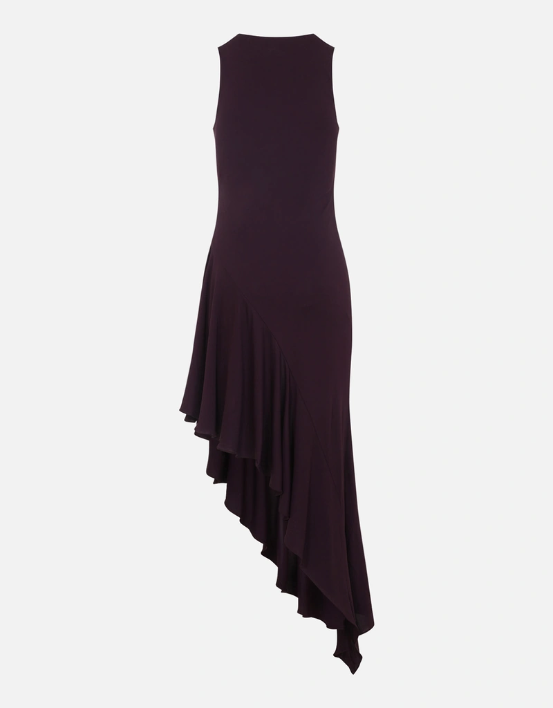 ASYMMETRICAL FLUID JERSEY DRESS - Alaia - Woman