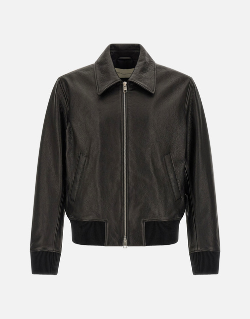 AMI Paris メンズ レザー ボンバージャケット (すべての新品) IFCHIC.COM
