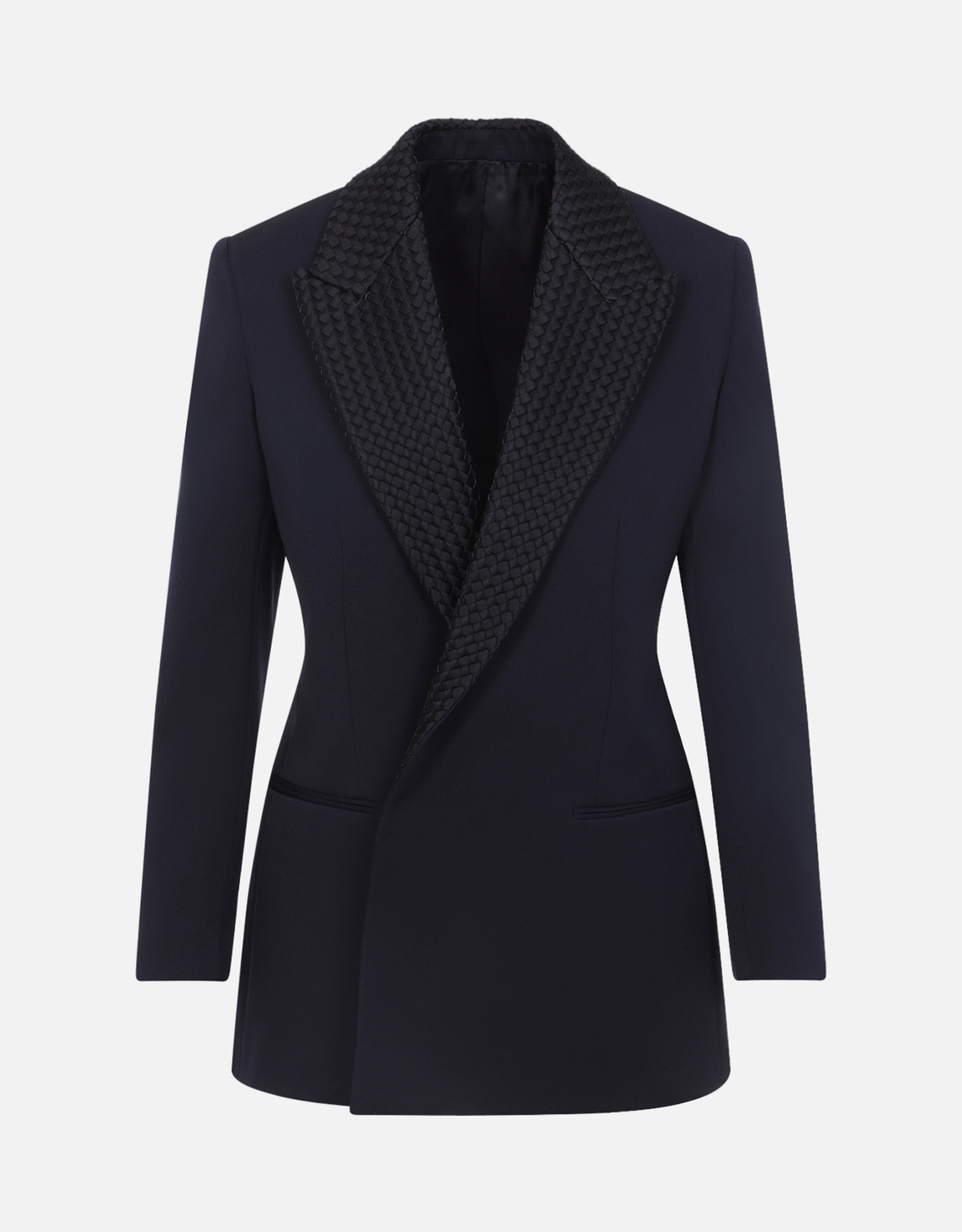 Bottega Veneta Intrecciatoカラーウールタキシードジャケット (すべて
