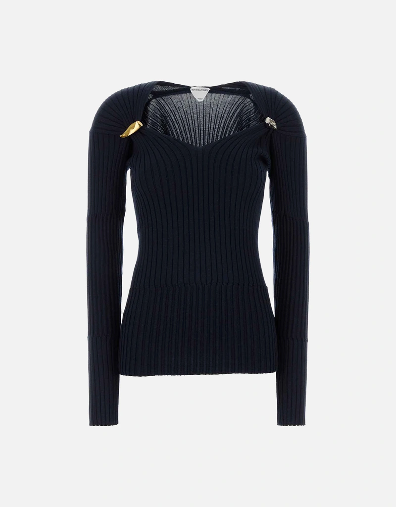 Bottega Veneta カシミヤ混紡ニットトップ (すべての新品) IFCHIC.COM