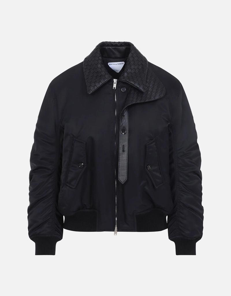Bottega Veneta Intrecciato パデッド ナイロン ボンバー ジャケット
