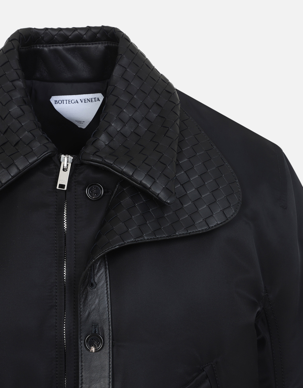 Bottega Veneta Intrecciato パデッド ナイロン ボンバー ジャケット