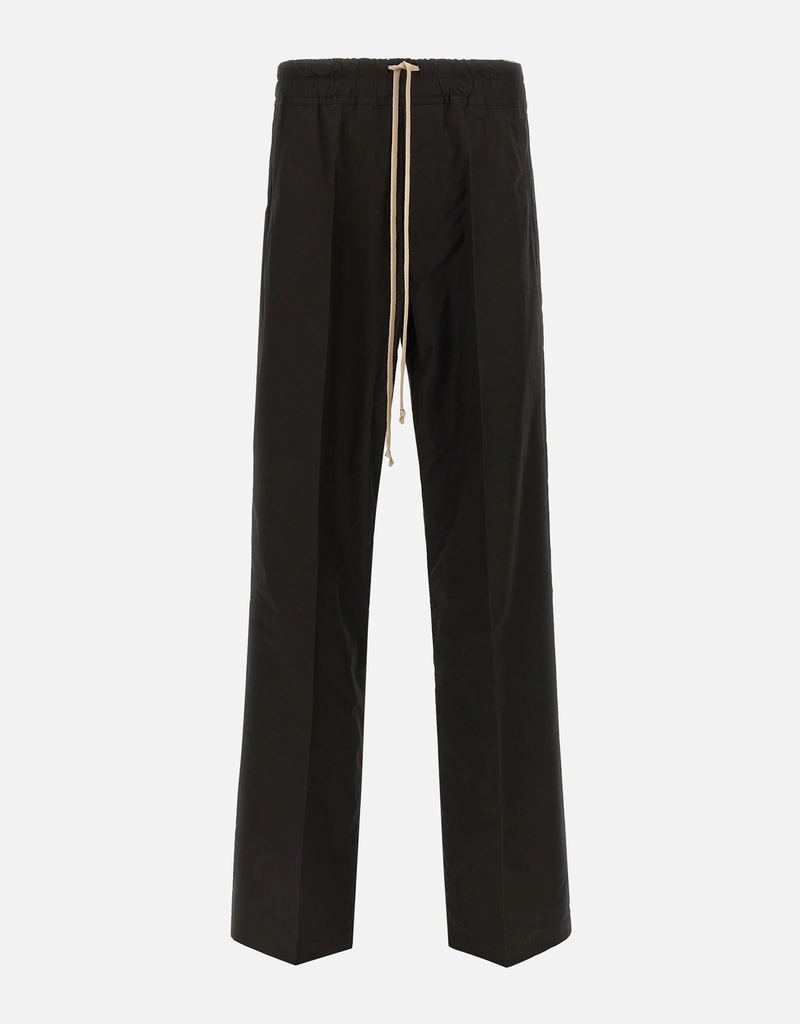 Rick Owens Men's Dietrich Drawstring Cotton Wide Straight Pants