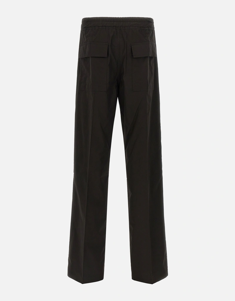 Rick Owens Men's Dietrich Drawstring Cotton Wide Straight Pants
