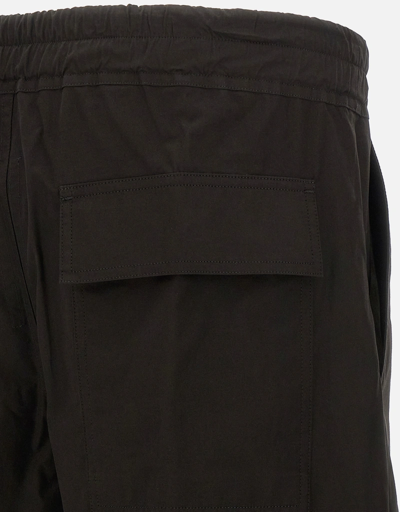 Rick Owens Men's Dietrich Drawstring Cotton Wide Straight Pants