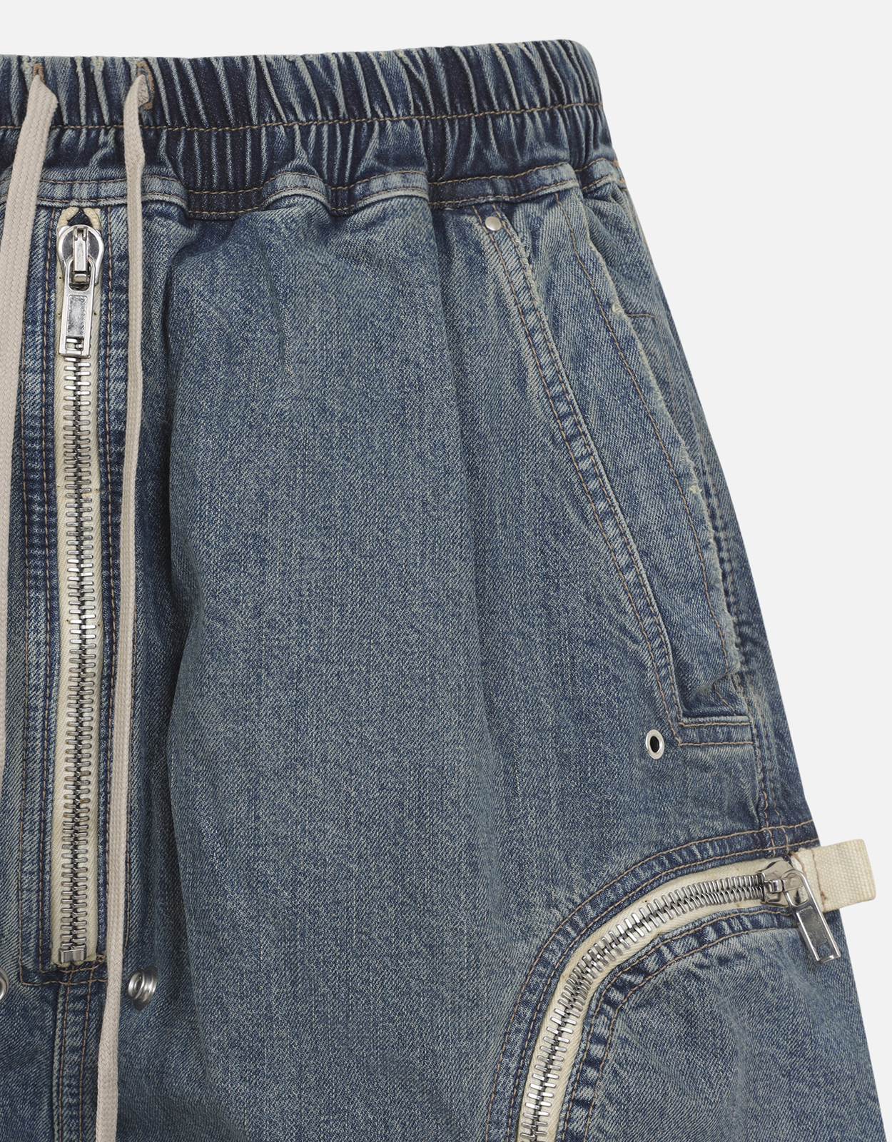 Rick Owens Men's DRKSHDW Cotton Bauhaus Pods Shorts (Pants) IFCHIC.COM