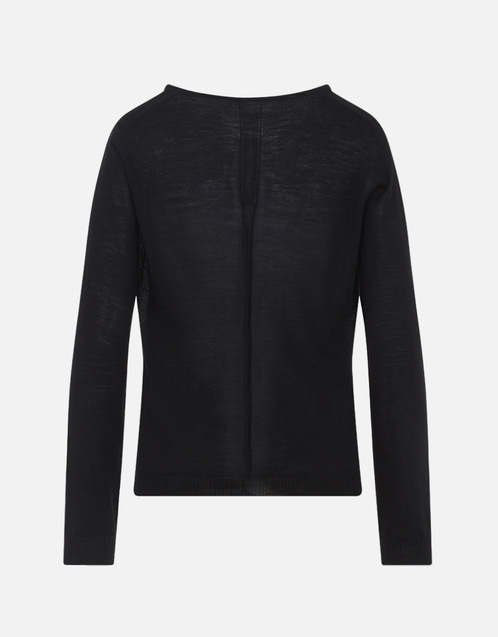 リックオウエンス ニット セーター 長袖 Vネック ウール S 黒 ブラック Rick Owens エクストリームVネックセーター (すべての新品) IFCHIC.COM