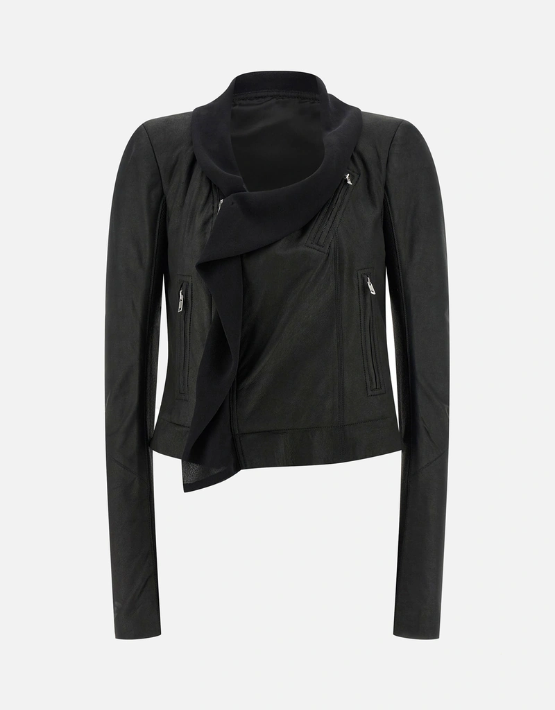 Rick Owens スカーフバイカーラムスキンショートライニングショール