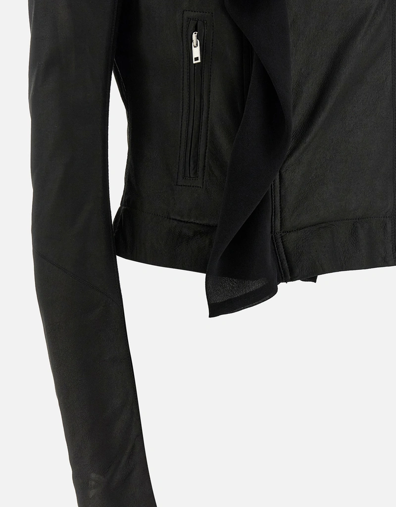 Rick Owens スカーフバイカーラムスキンショートライニングショール