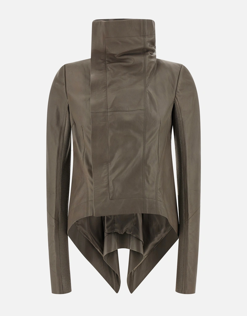 リックオウエンス　ラムレザージャケット 国内在庫】RICK OWENS ラムレザー ボンバージャケット 48 (RICK OWENS