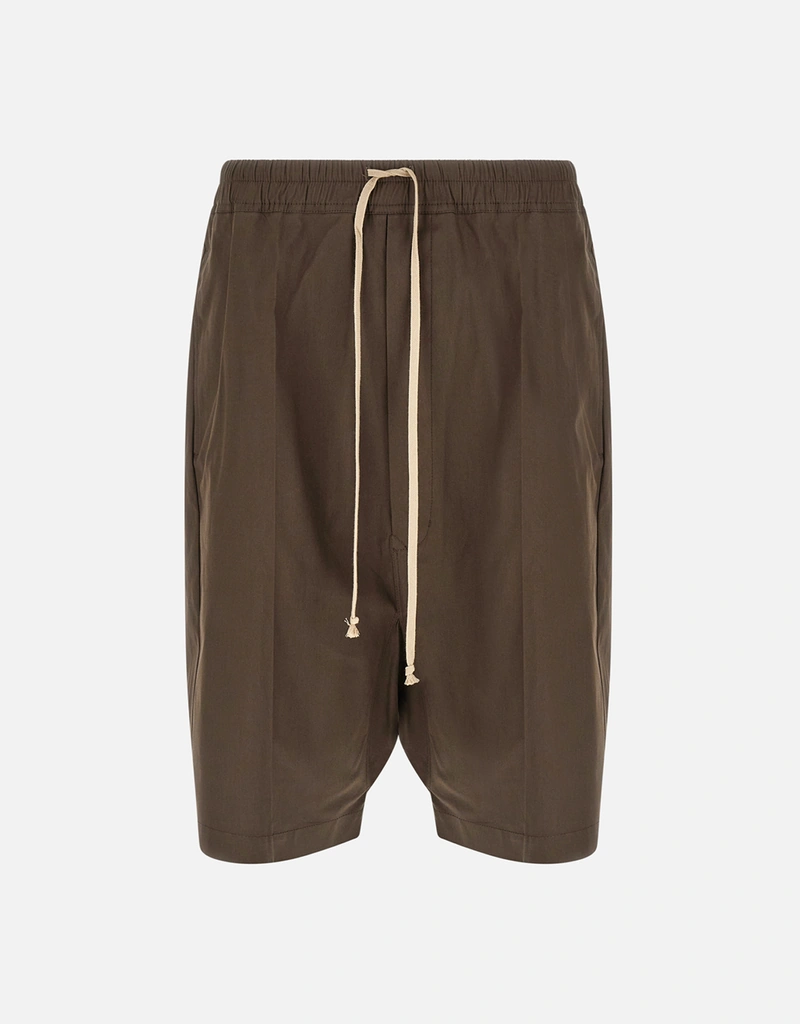 Rick Owens Men's Rick S Pods Cotton Poplin Low-Crotch Bermuda