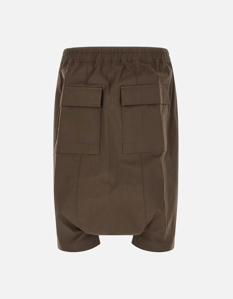 Rick Owens Men's Rick S Pods Cotton Poplin Low-Crotch Bermuda