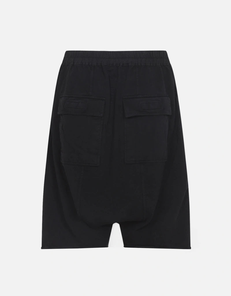 Rick Owens Men's Drkshdw Cotton Drawstring Pods Below-Knee Shorts