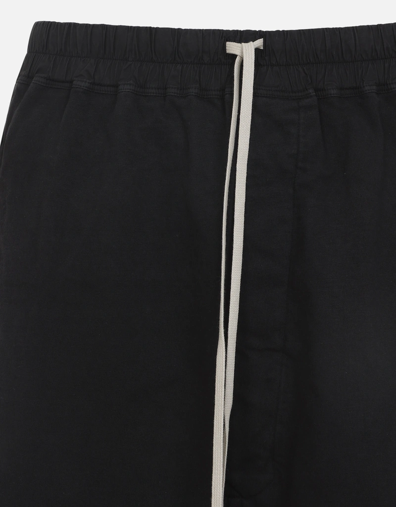Rick Owens メンズDrkshdwコットンドローストリングポッド膝下ショーツ
