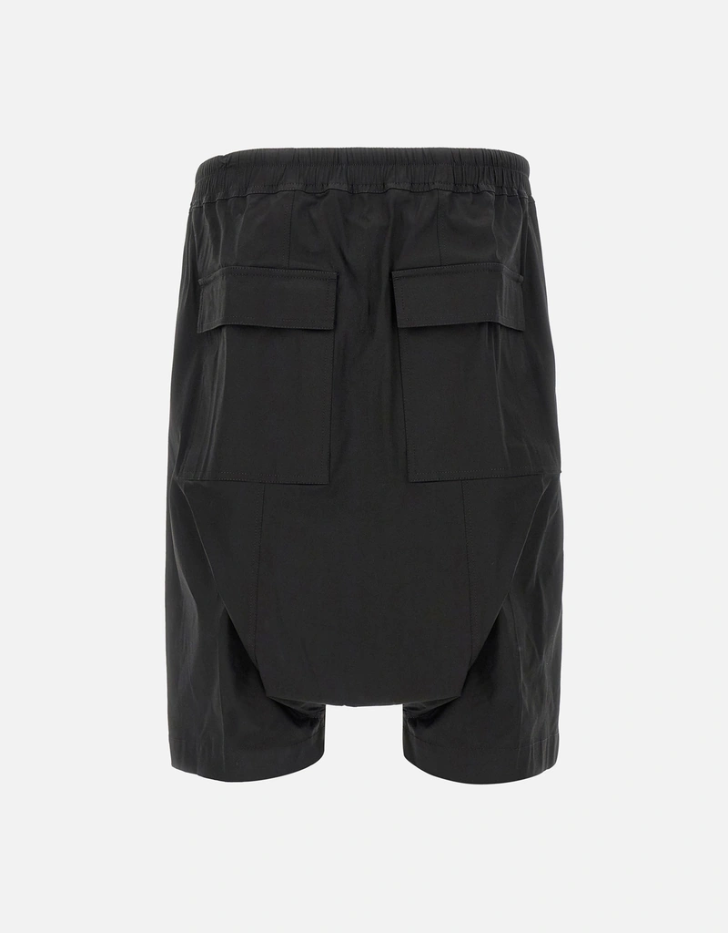 Rick Owens Men's Rick S Podsコットンポプリンロークロッチバミューダ Rick Owens Men's Rick S Podsコットンポプリンロークロッチバミューダ