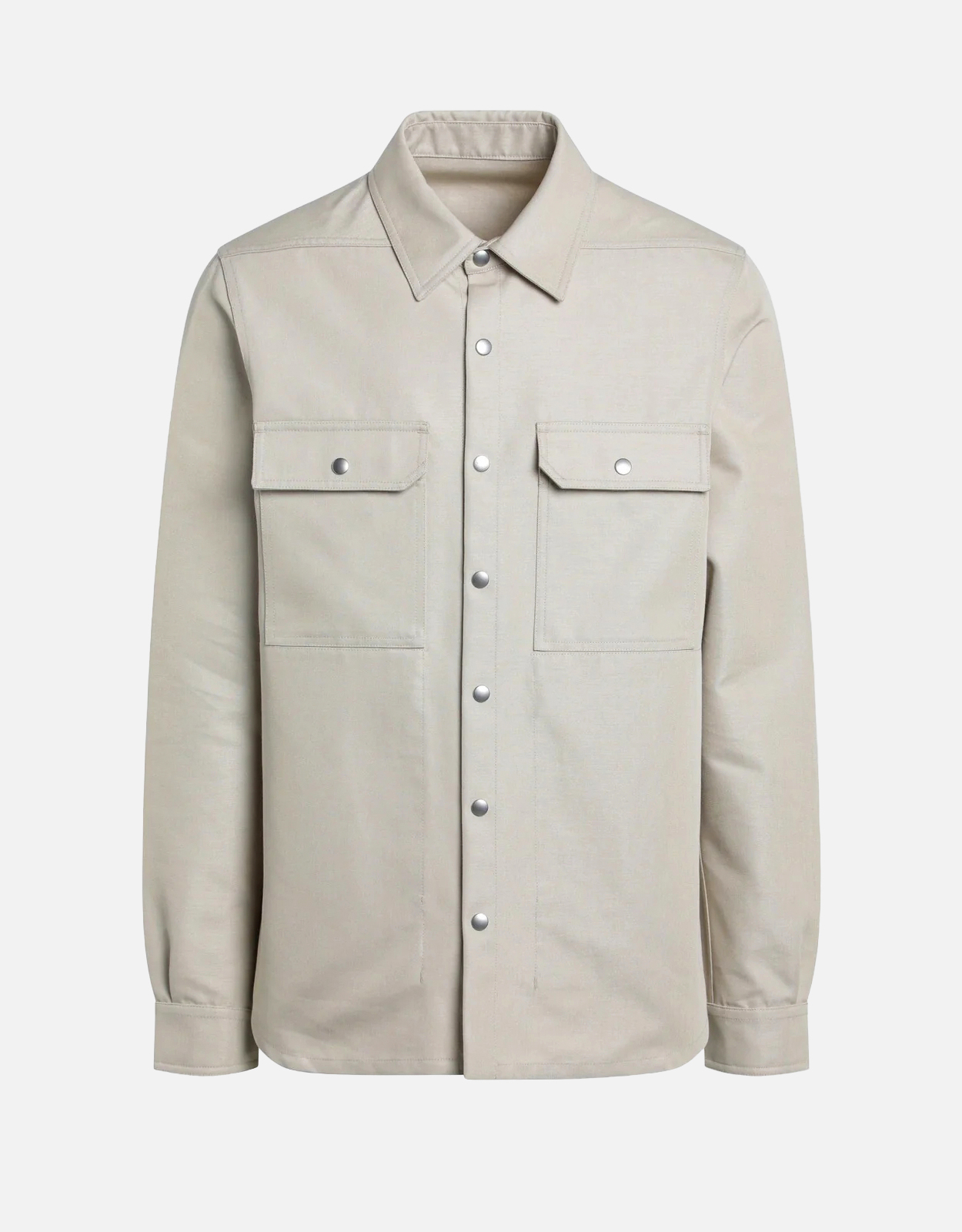 Rick Owens メンズ綿混ヒップ丈アウターシャツ (トップス) IFCHIC.COM