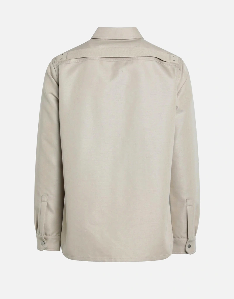 Rick Owens メンズ綿混ヒップ丈アウターシャツ (トップス) IFCHIC.COM