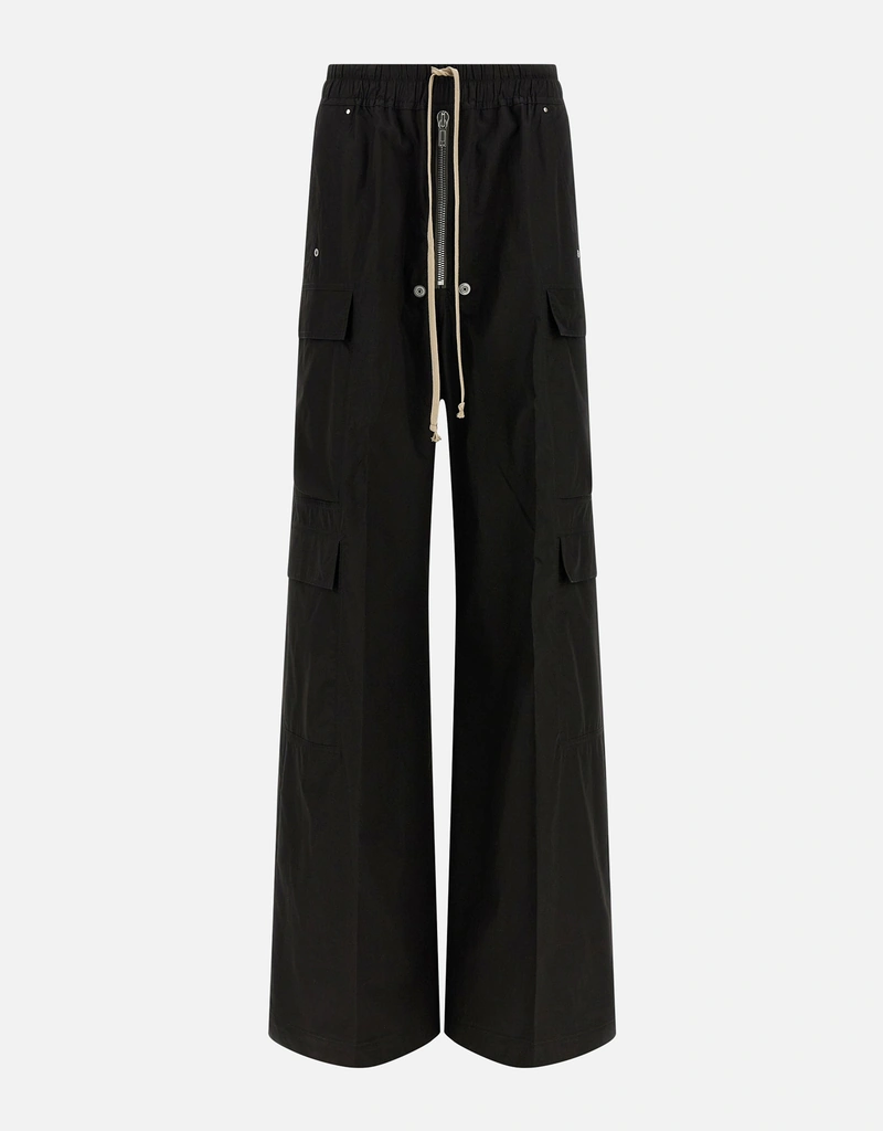 Rick Owens Cargobelas ワイドパンツ ブラック サイズ52 Rick Owens Cargobelasコットンロークロッチワイドパンツ (すべての
