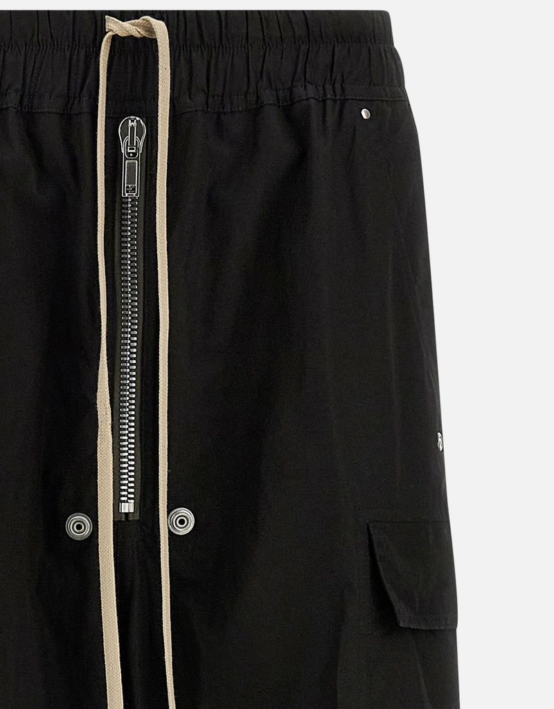 Rick Owens Cargobelasコットンロークロッチワイドパンツ (すべての