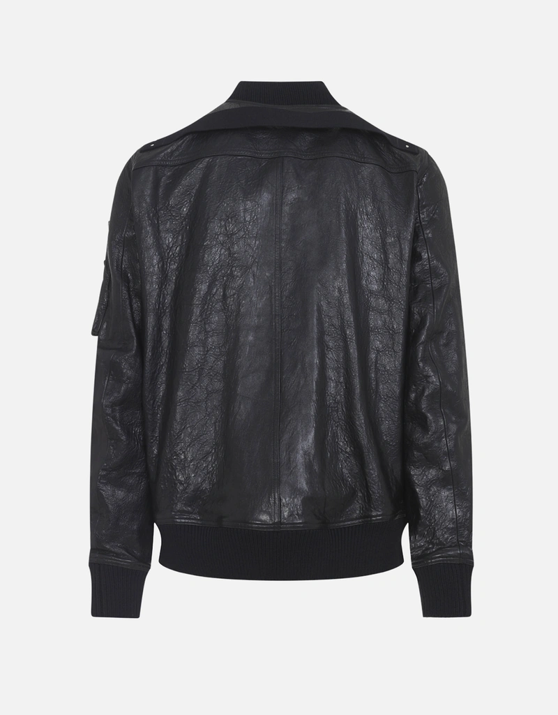 Rick Owens メンズラムレザークラシックフライトジャケット (すべての