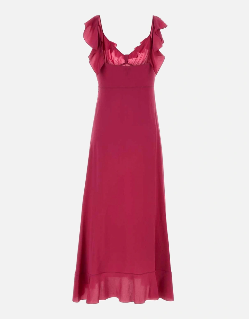 tyrian purple dress Chloé Tyrian Purple Silk Crepe Dress (All New In) IFCHIC.COM
