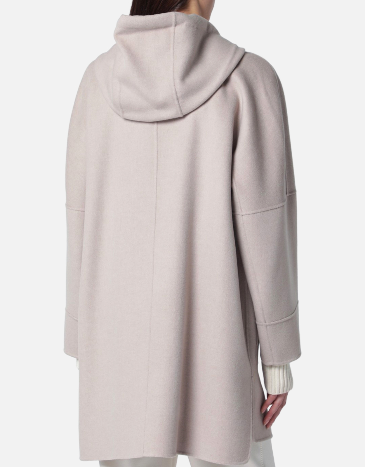 S Max Mara Double-Faced Virgin Wool Hooded Midi Coat (All New In