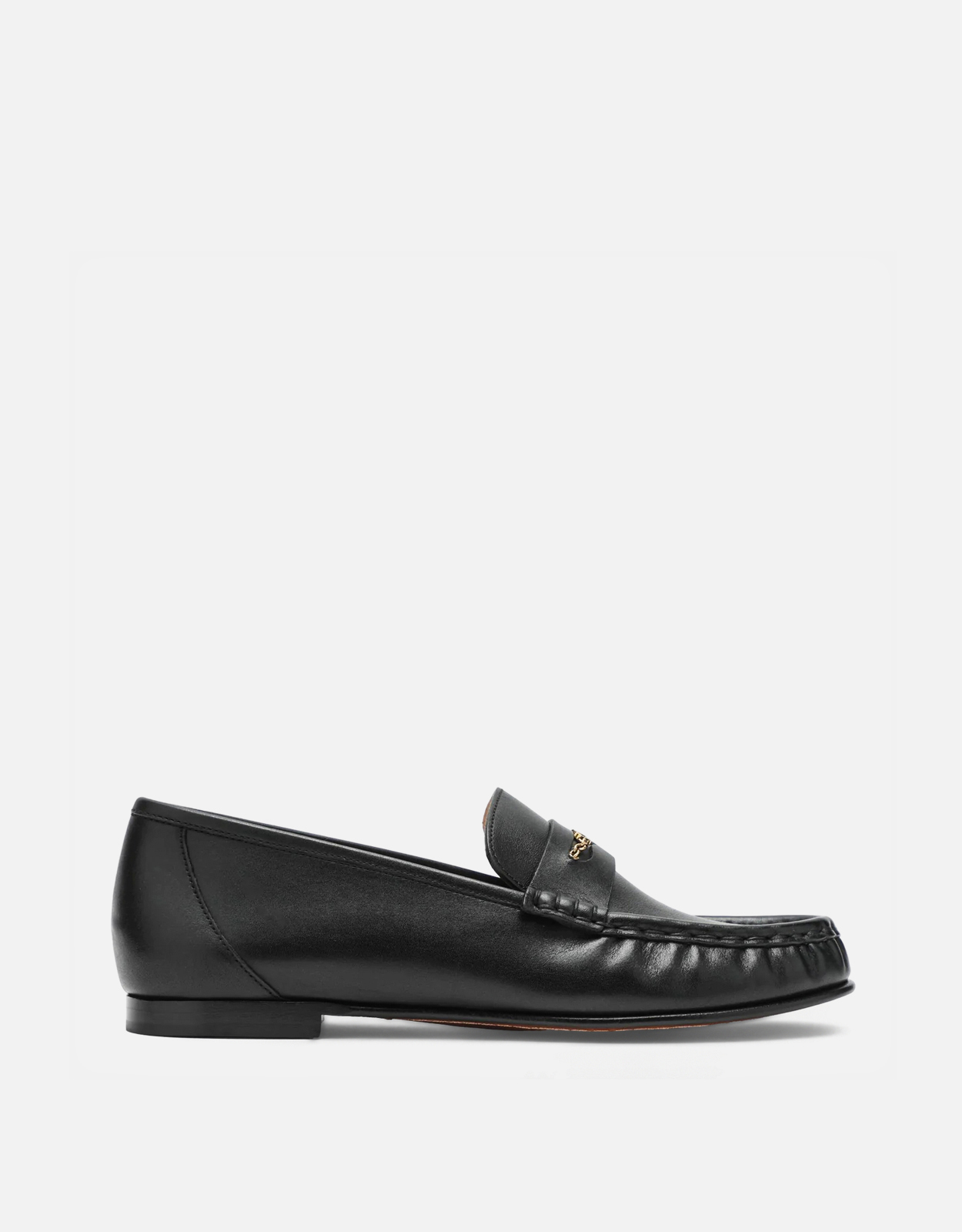 Chloé 黒 レザー ローファー Cロゴ Chloé Calfskin Leather Loafers (All New In) IFCHIC.COM