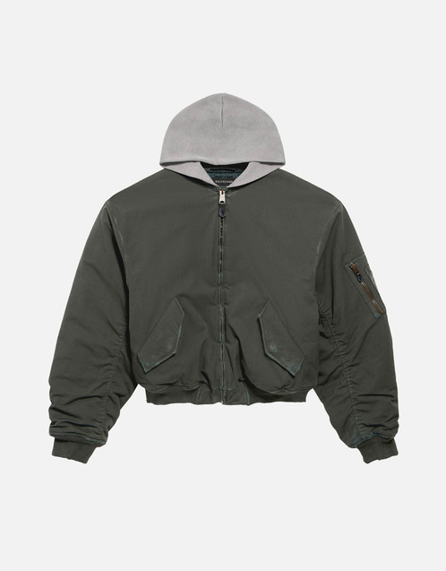 Balenciaga メンズ スタンダード コットン ポリアミド フーデッド Balenciaga メンズ スタンダード コットン ポリアミド フーデッド