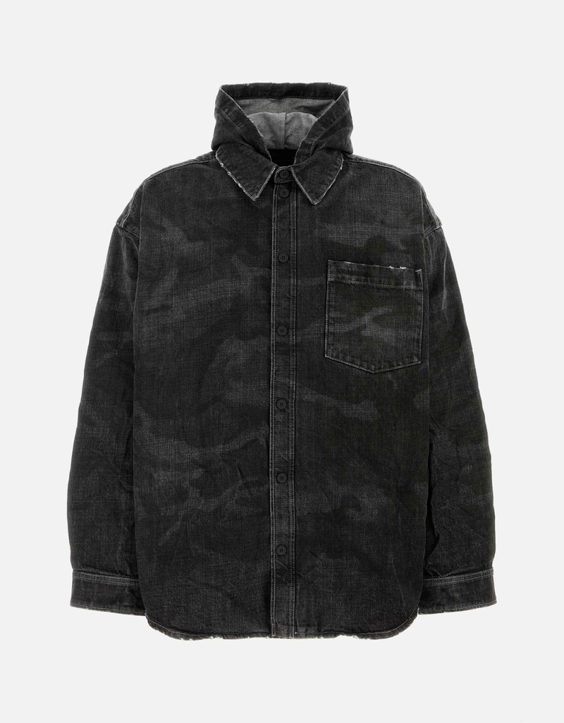 Balenciaga ブラック デニムジャケット Balenciaga メンズ ブラック デニム ジャケット (すべての新品) IFCHIC.COM