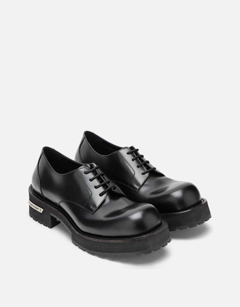 Balenciaga メンズカーフスキンベノムダービーシューズ (すべての新品