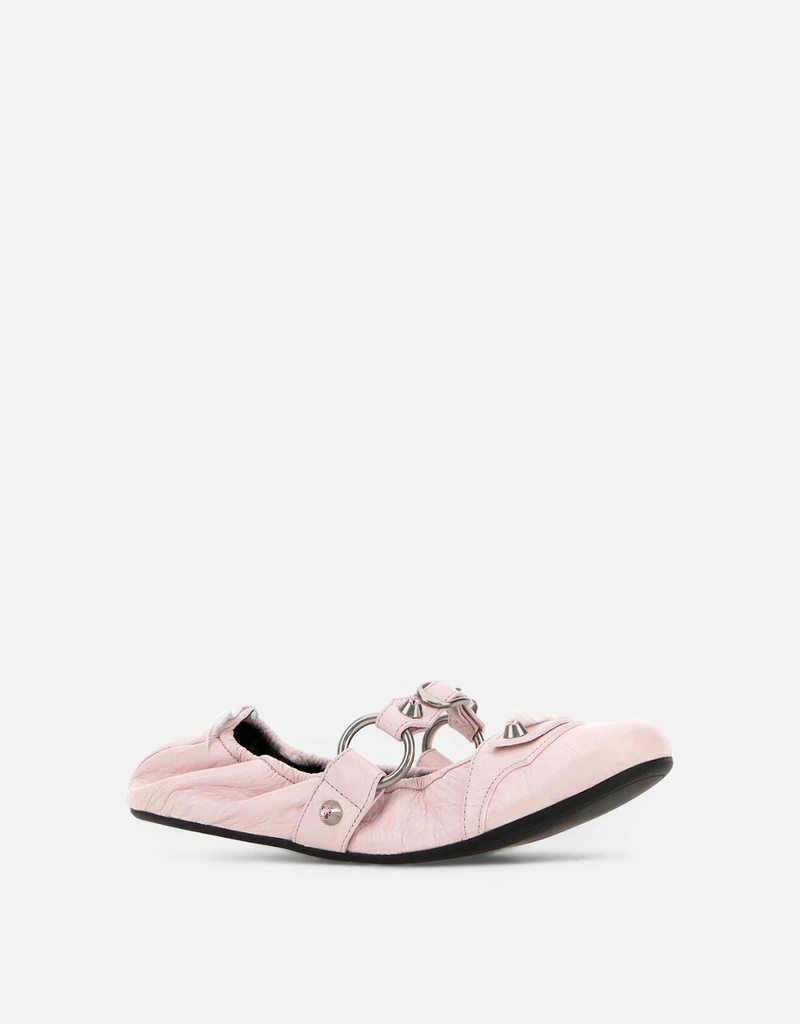 Balenciaga ピンク レザー City バレリーナ () IFCHIC.COM