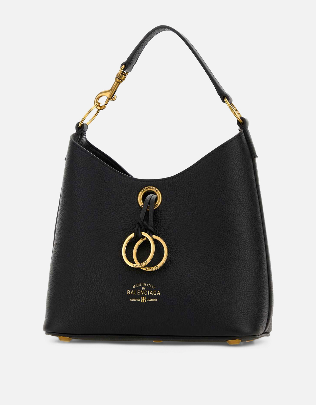 Balenciaga ブラックレザーキャリー ハンドバッグ () IFCHIC.COM