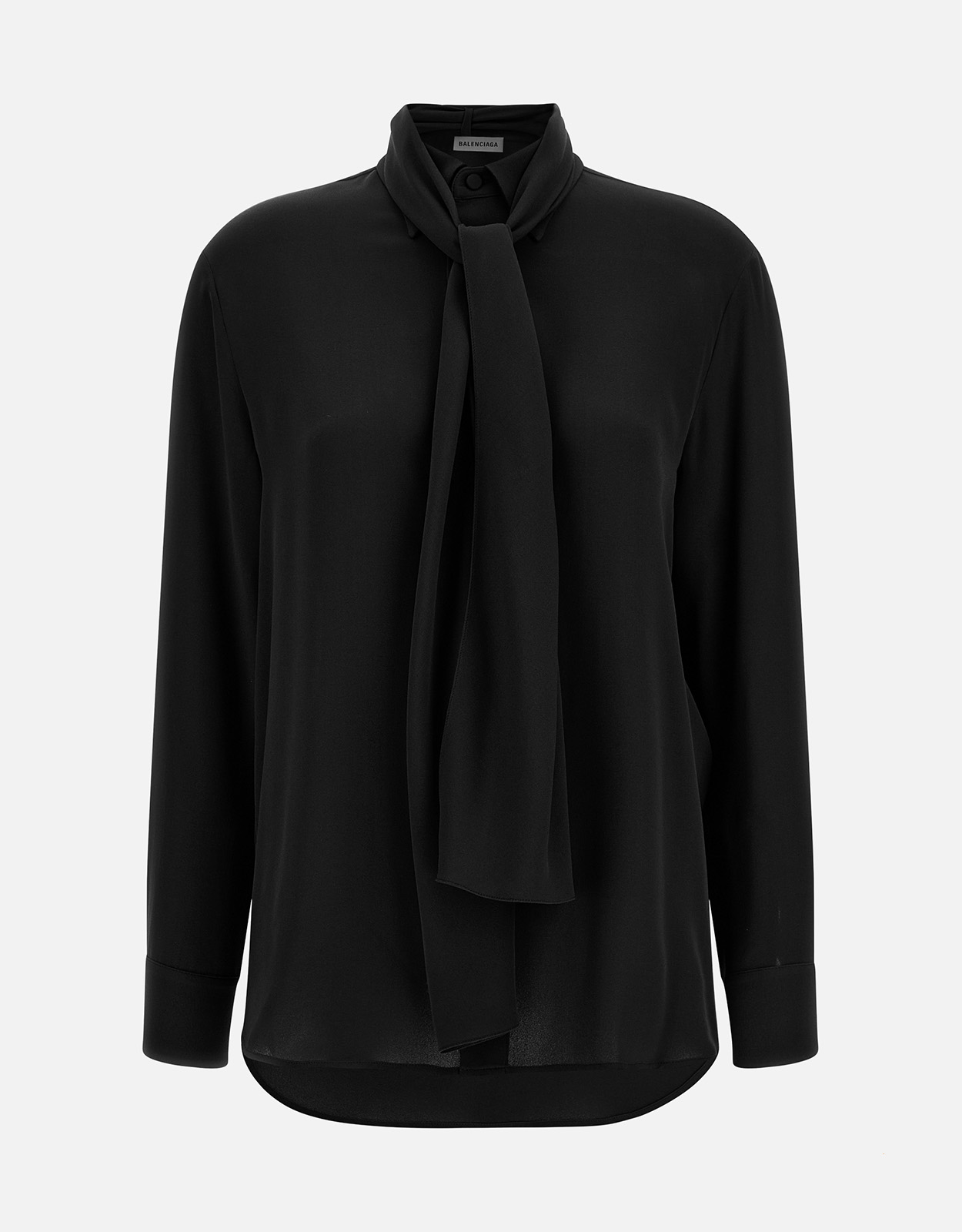 Balenciaga シルクジョーゼットスカーフシャツ (すべての新品) IFCHIC.COM