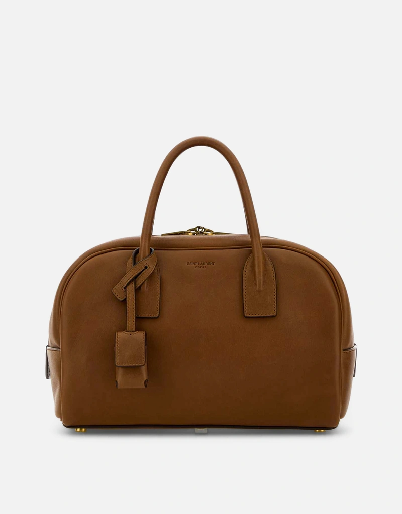 Saint Laurent キャラメルレザーボストンバッグ () IFCHIC.COM