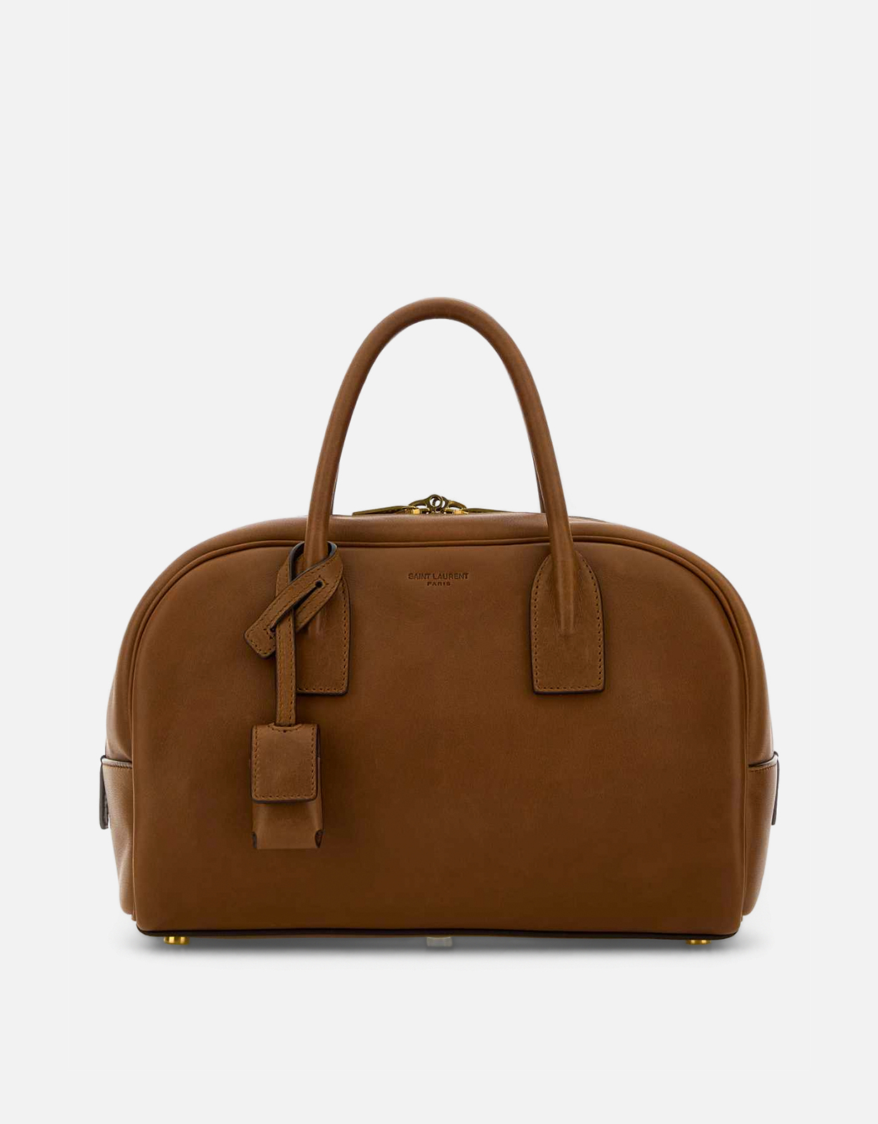 Saint Laurent キャラメルレザーボストンバッグ () IFCHIC.COM
