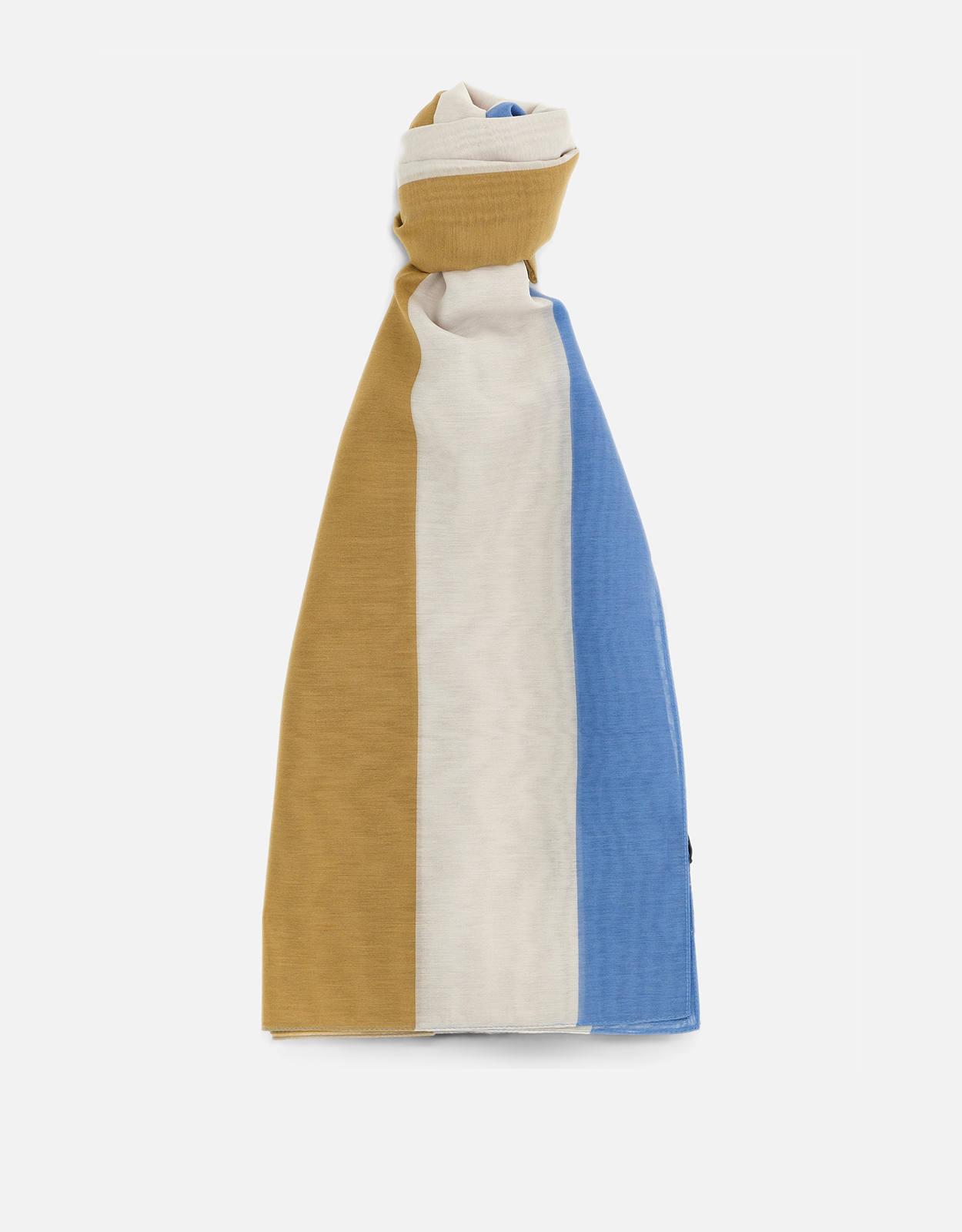 Saint Laurent Saint Laurent Cassandre Striped Cotton and Silk Stole　サンローラン カサンドル ストライプ コットン＆シルク ストール