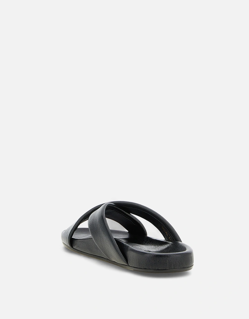 Saint Laurent メンズ Nichols スムースレザーサンダル () IFCHIC.COM