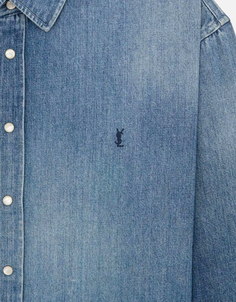 Saint Laurent メンズカサンドレデニムシャツ (すべての新品) IFCHIC.COM