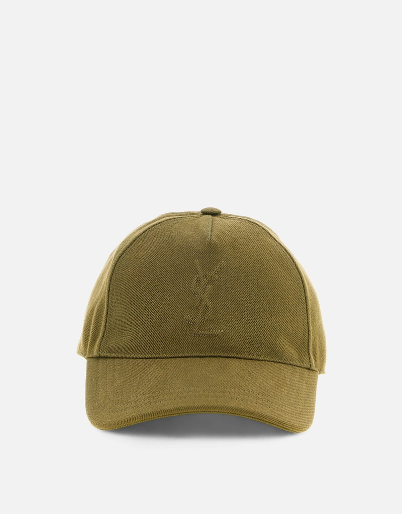 Saint Laurent メンズ Cassandre コットン デニム ツイル キャップ