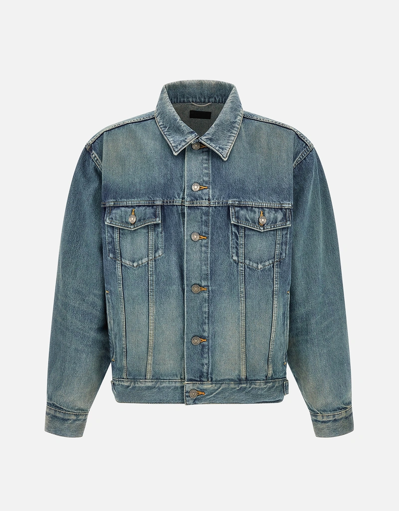 Saint Laurent メンズ Trucker コットン デニム ジャケット (すべての