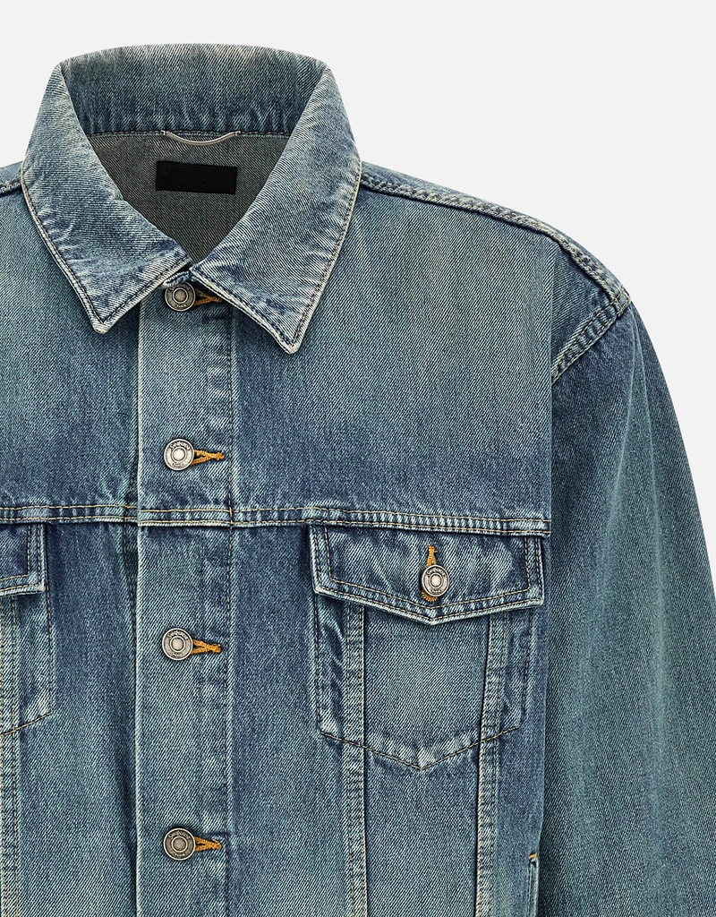 Saint Laurent メンズ Trucker コットン デニム ジャケット (すべての