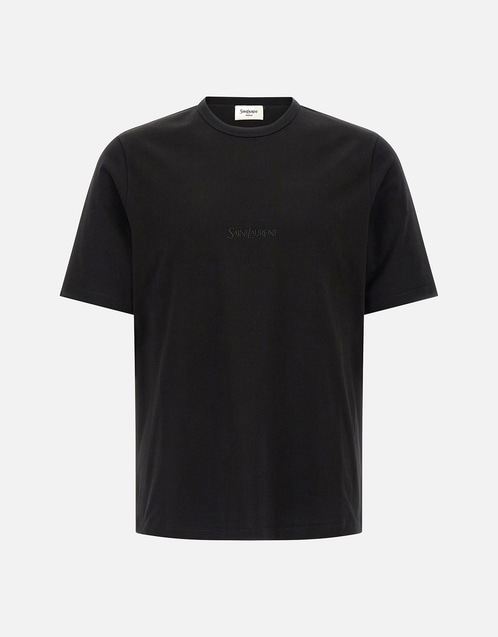Saint Laurent メンズ コットン 刺繍 オーバーサイズ Tシャツ (すべて