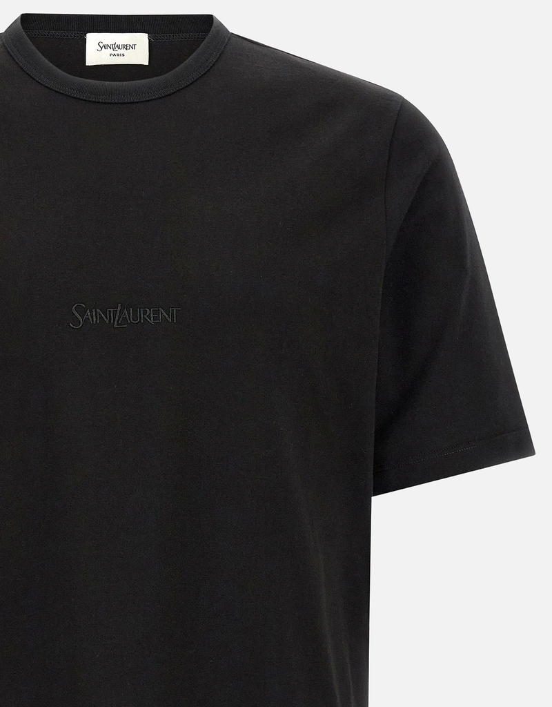 Saint Laurent Men's Cotton Embroidered Oversized T-Shirt (All New