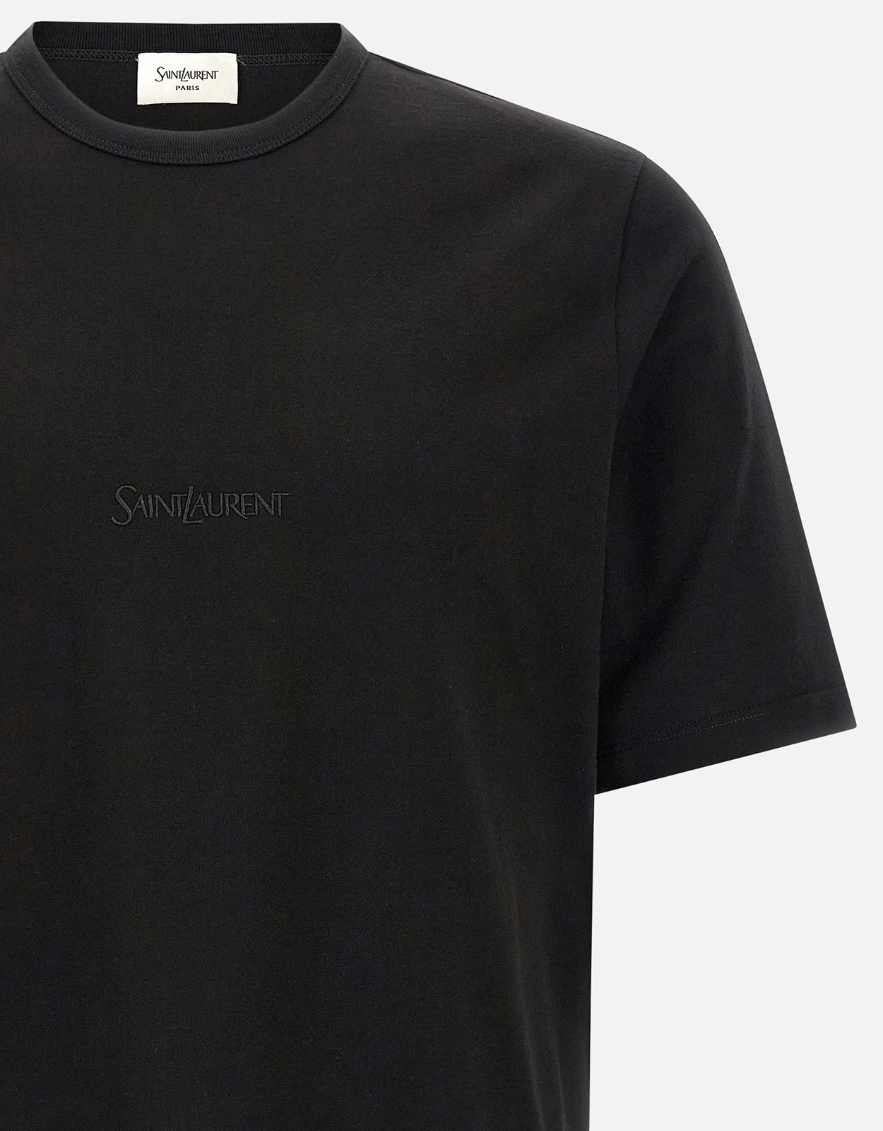 Saint Laurent メンズ コットン 刺繍 オーバーサイズ Tシャツ (すべて